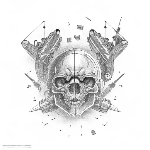 aircraft tattoo design idea