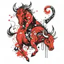 Zodiac Taurus Aquarius and Sagittarius tattoo design idea