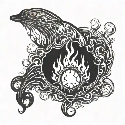 calcifer tattoo design idea