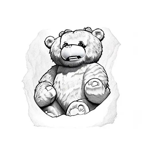 buffalobills care bear  tattoo design idea