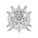 Trident tattoo design idea