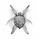 Turtle tattoo design idea
