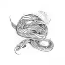 kundalini snake tattoo design idea