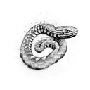 kundalini snake tattoo design idea