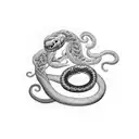 kundalini two headed snake chakra tattoo design idea