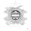 virgo sun, aries moon tattoo design idea