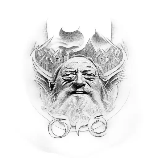Theoden from Lord of the Rings  tattoo design idea