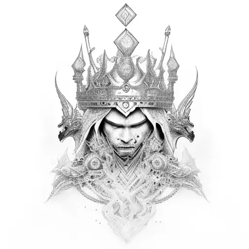 Arwan, king of the otherworld  tattoo design idea