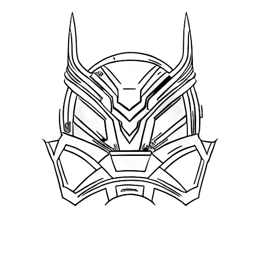 Loki helmet tattoo design idea