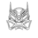 Loki helmet tattoo design idea