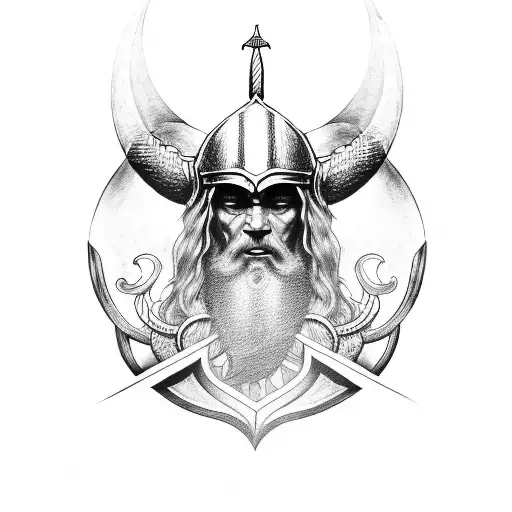 irminsul viking mammon tattoo design idea