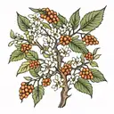 Rowan tree tattoo design idea