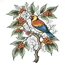 Rowan tree tattoo design idea
