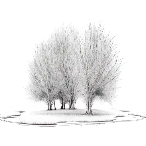 willow tree tattoo design idea