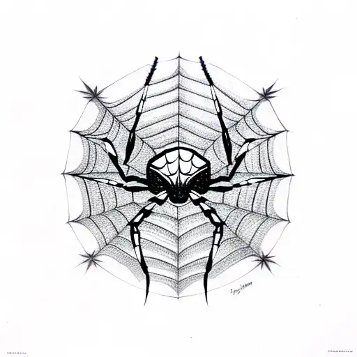 The Phantom Troupe's iconic spider symbol tattoo design idea