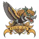 fuck em tattoo design idea