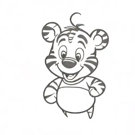 tigger winnie the pooh tattoo design idea