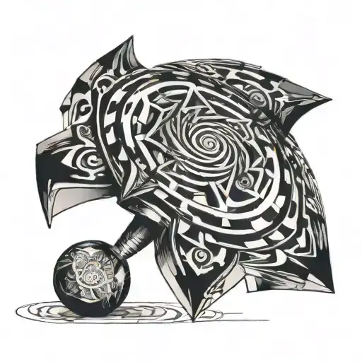 spinning top symbolizing tattoo design idea
