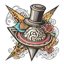 spinning top  tattoo design idea