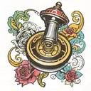 spinning top  tattoo design idea