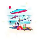 beach bali tattoo design idea