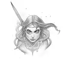 narsil sword tattoo design idea