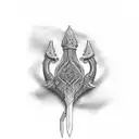 narsil sword tattoo design idea