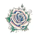 Flowers and leave in vine tattoo design idea