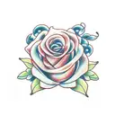 Flowers and leave in vine tattoo design idea