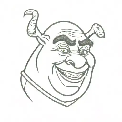 shrek musical theatre tattoo design idea