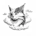 cloud and storm  tattoo design idea