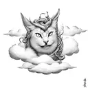 cloud and storm  tattoo design idea