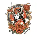 amaterasu goddess tattoo design idea
