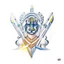 Leo as Sagittarius tattoo design idea