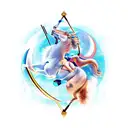 Leo as Sagittarius tattoo design idea