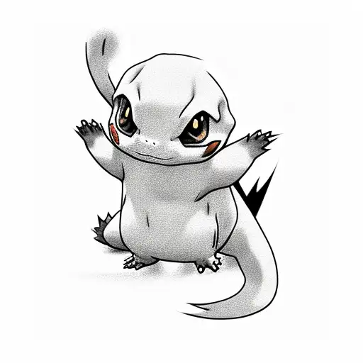 Charmander and Pikachu  tattoo design idea