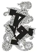 two roman numeral dates intertwined bicep tattoo design idea