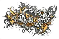 Dark tattoo design idea