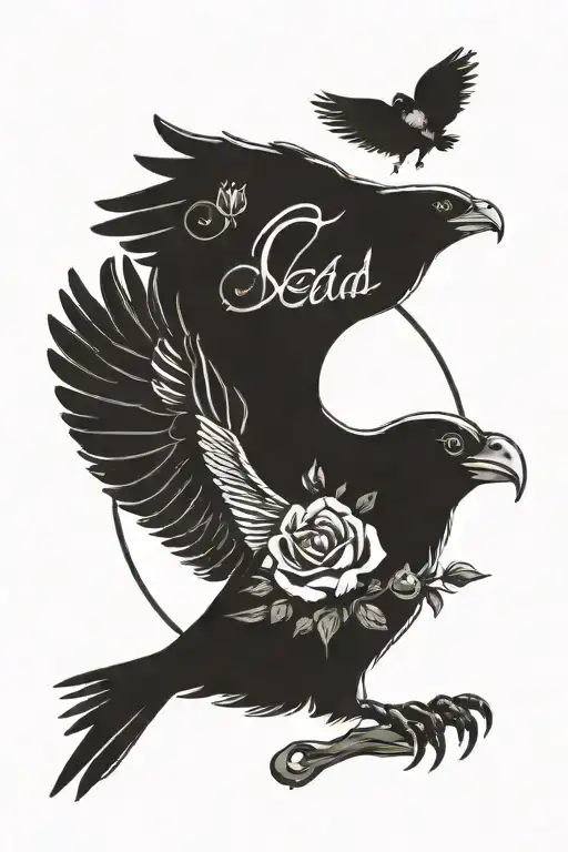memorial for dad, october birthday, free bird, my nickname was sugar bear tattoo design idea