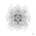 A tattoo representing resilience and intelligence through a intricate geometric design tattoo design idea