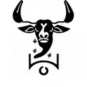 University of Texas longhorn with 2006 and 2023 on each horn in Roman numerals tattoo design idea