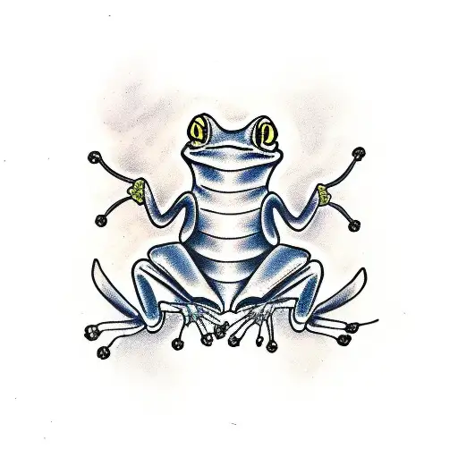 "scorpion" & "frog" tattoo design idea