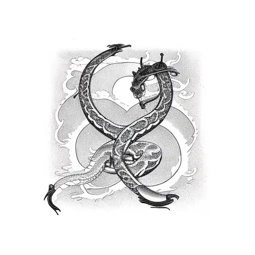 Vintage MTB with the word Trapas Cycles and a serpent background  tattoo design idea