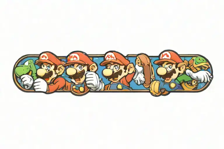 Mario tattoo design idea