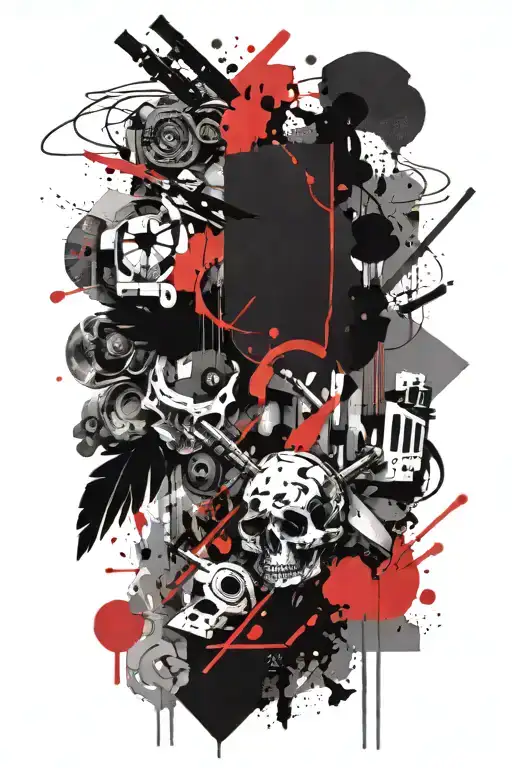 Hunting tattoo design idea