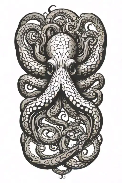 Octopus tattoo design idea