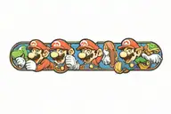 Mario tattoo design idea