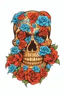 generate a skull tattoo tattoo design idea