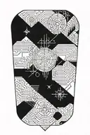 Coordinates tattoo design idea