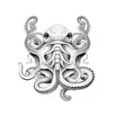 snake, turtle, octopus  tattoo design idea